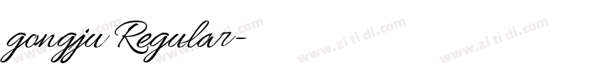 gongju Regular字体转换